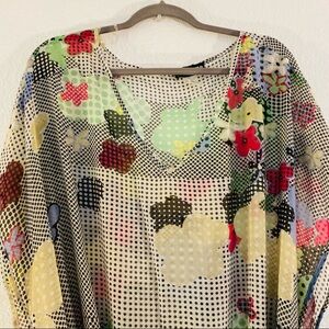 KARL LAGERFELD Printed Belted Multi-Color
Kaftan Cover-Up One Size